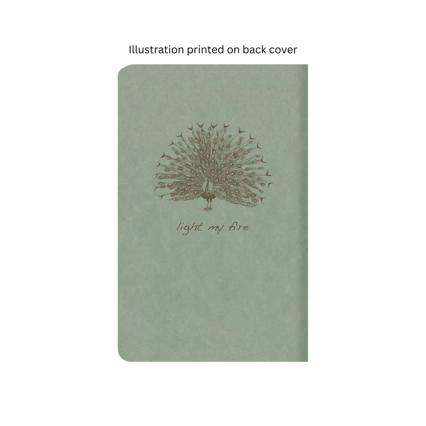 Clairefontaine - Flying Spirit Lined Cahier Notebook: Eucalyptus Green - Bird