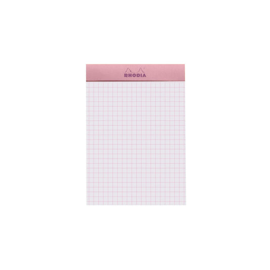 Rhodia - No. 13 Top Stapled Notepad A6 Grid/Graph - Rose