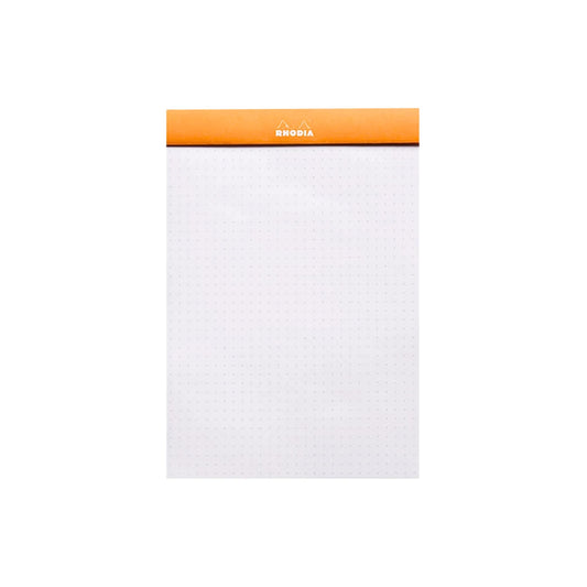 Rhodia - No. 16 - Head Stapled - Notepad - A5 - Dot Grid - Orange
