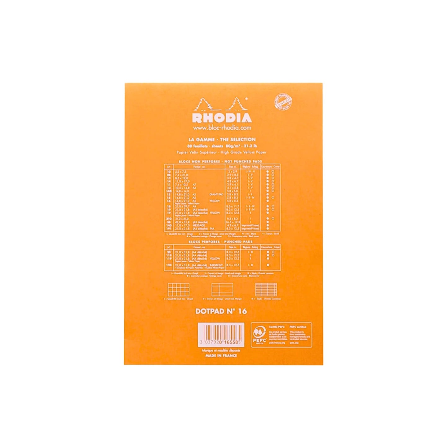 Rhodia - Cuaderno A5 grapado superior n.º 16 rayado - Azul Celeste