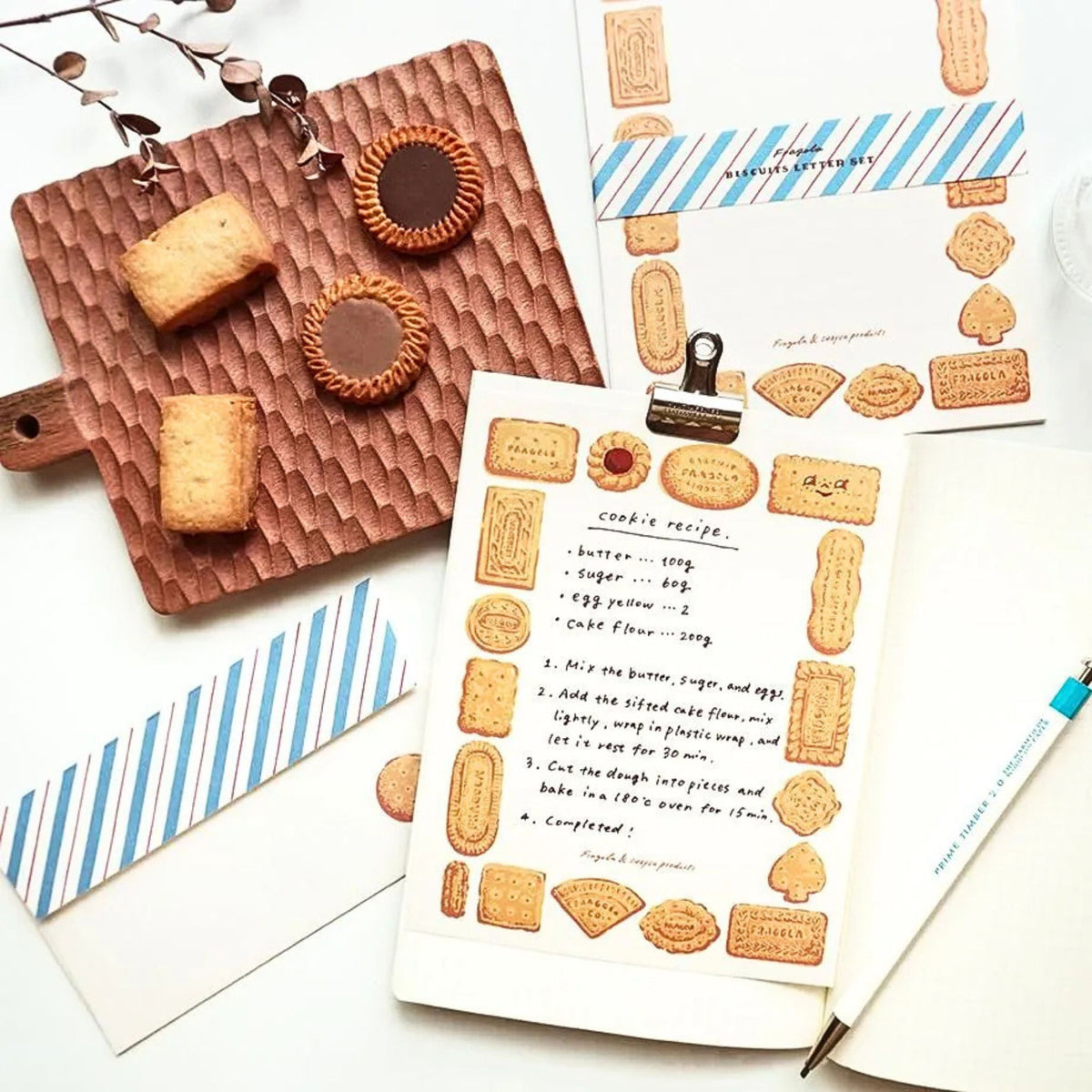 Cozyca Products - Fragola - Letter Set - Biscuits