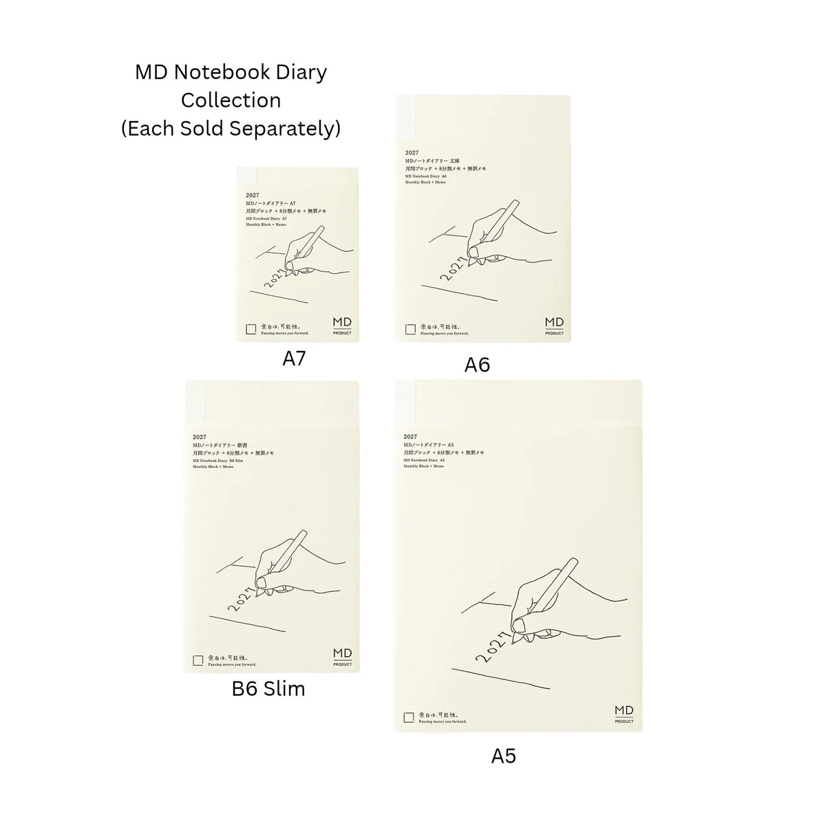 MD PRODUCT - MD Notebook Diary - B6 Slim - 2027