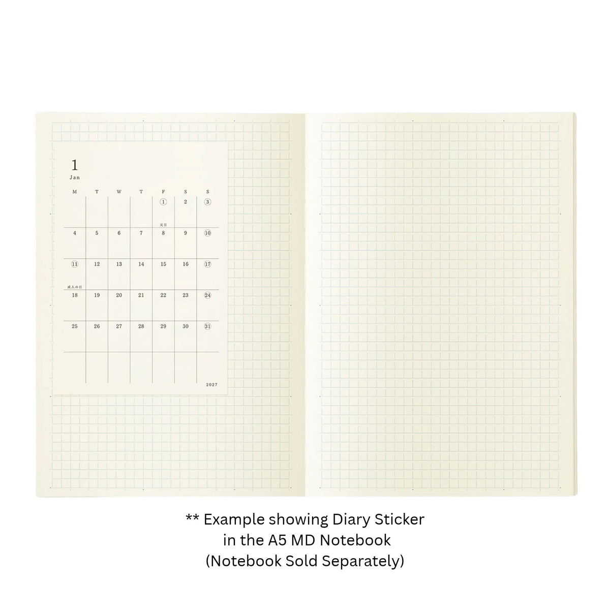MD PRODUCT - MD Diary Stickers - 2027 - Small