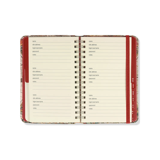 Peter Pauper Press - Old World Internet Address & Password Logbook