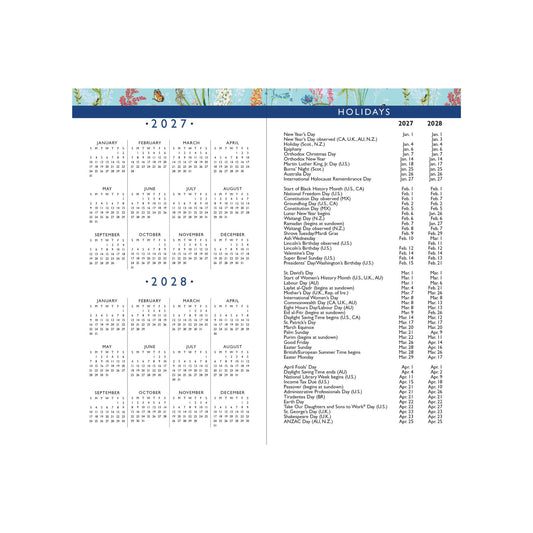 Peter Pauper Press - 2027-28 Blooms & Butterflies 2-Year Pocket Planner