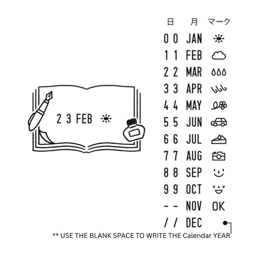 MIDORI - Rotating Date Stamp - Stationery