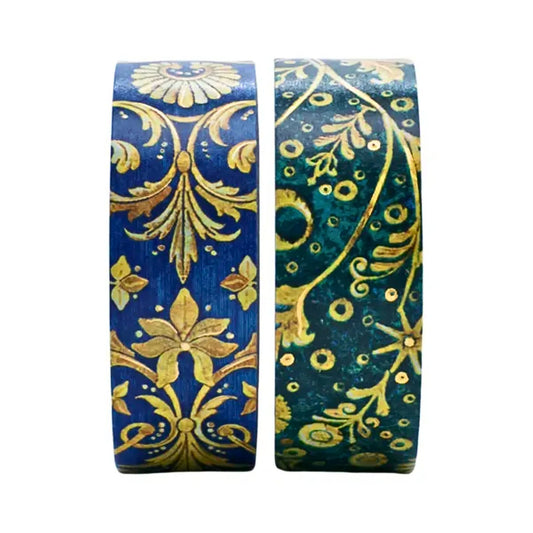 Paperblanks - Washi Tape Mixed Pack: Emerald Flower & Silk Sky