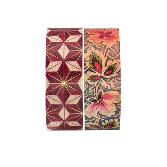 Paperblanks - Washi Tape Mixed Pack: Hishi & Filigree Floral Ivory