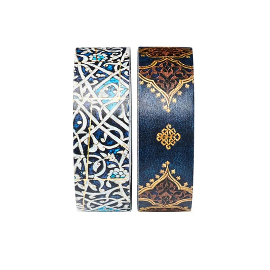Paperblanks - Washi Tape Mixed Pack: Granada Turquoise & Safavid Indigo