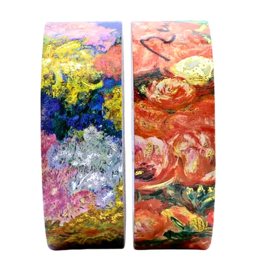 Paperblanks - Washi Tape Mixed Pack: Monet's Chrysanthemums & Renoir, Letter to Morisot (1892)