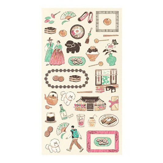 MIDORI - Country Motif - South Korea Stickers