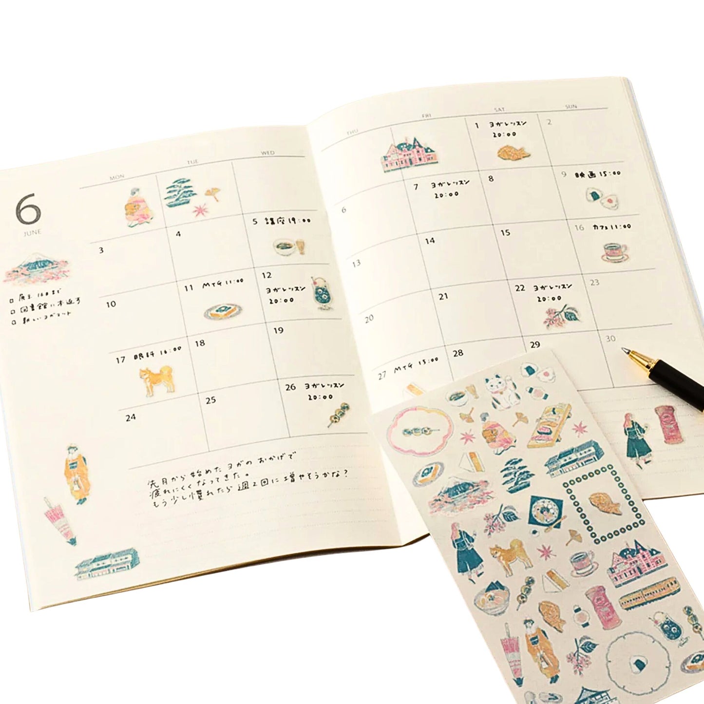 MIDORI - Country Motif - Japan Stickers