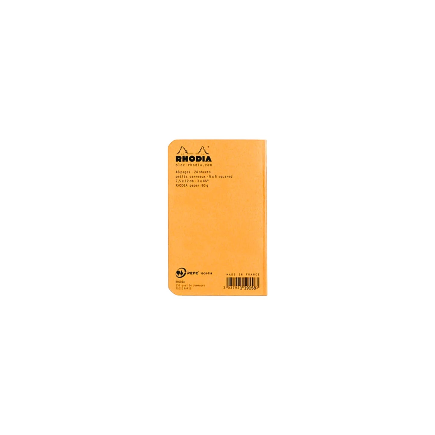 Rhodia - Cahier Notebook - PVC Cover - A7 - Grid - Blue