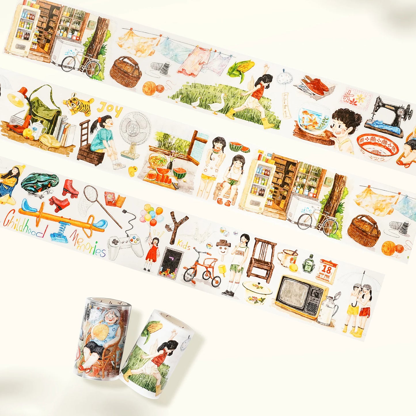 WT - Childhood Memories Wide Washi/PET Tape