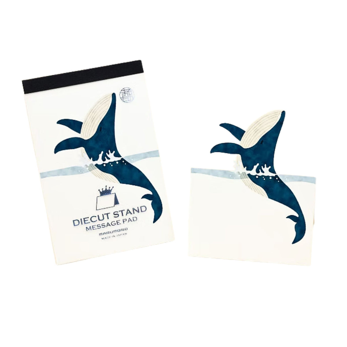 MARUMONO - Diecut Stand - Message Pad - Whale