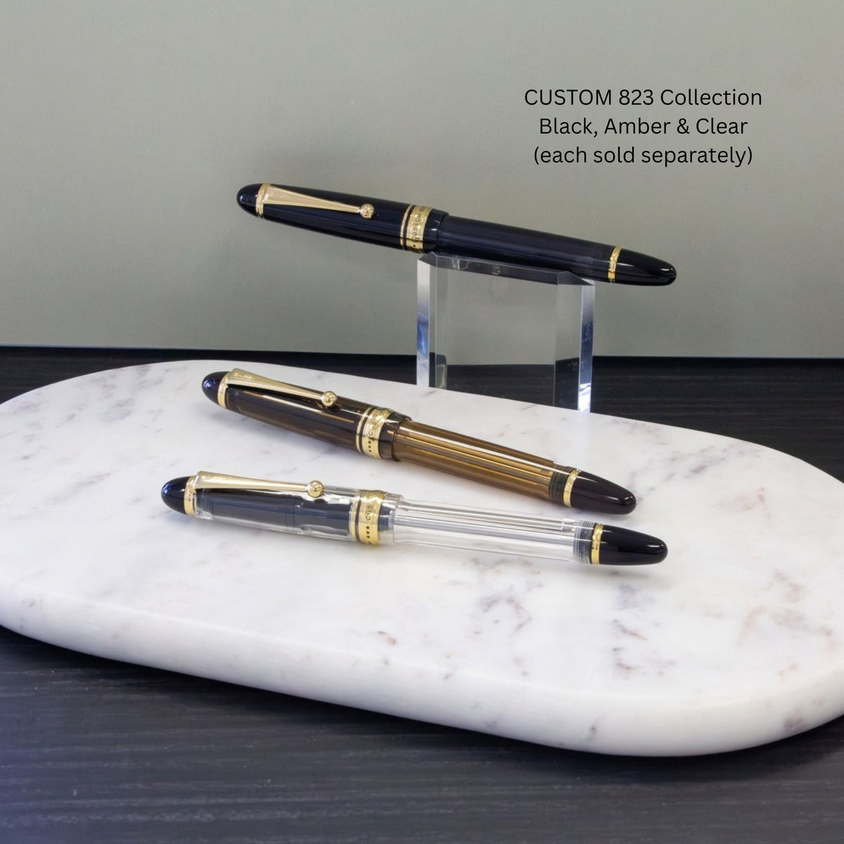 PILOT - CUSTOM 823 - Gift Set - Fountain Pen + Ink - Black - Fine