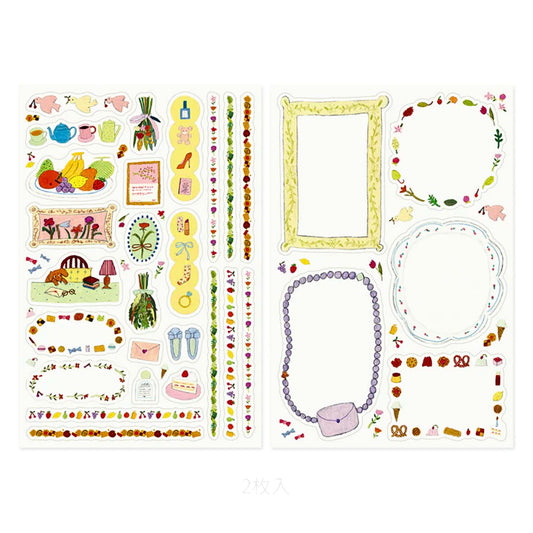 MIDORI - Removable Yuru Log Stickers (2 Sheets): My Life