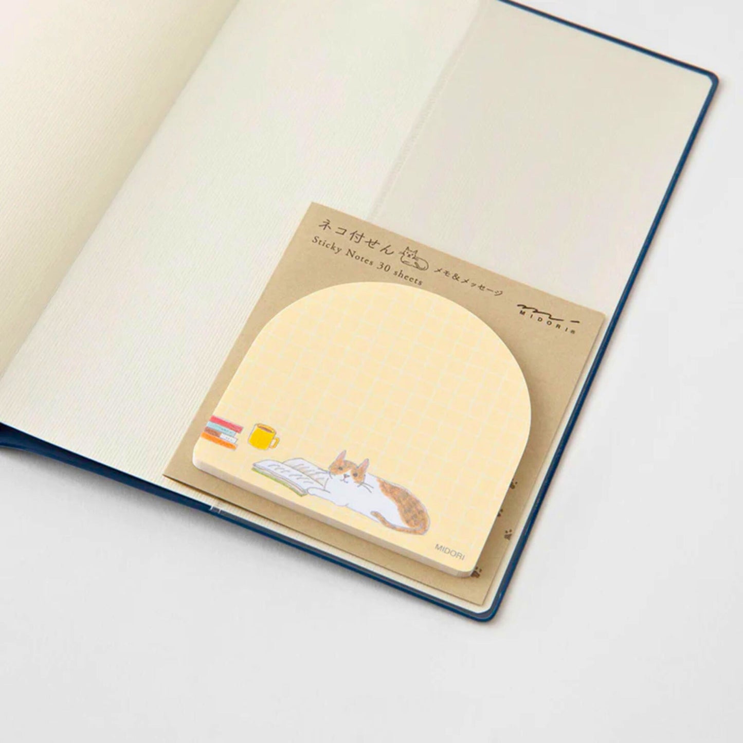 MIDORI - Sticky Notes: Book & Cat