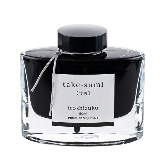 PILOT - iroshizuku - Fountain Pen - Ink Bottle - 50ml - Bamboo Charcoal - take-sumi