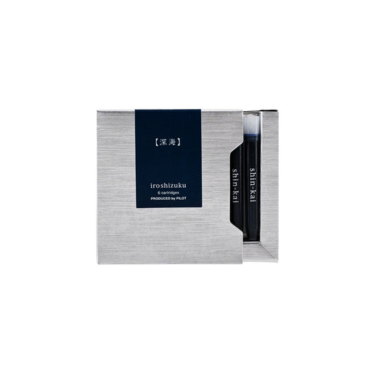PILOT - iroshizuku - Fountain Pen - Ink Cartridge - 6pk - Deep Sea - shin-kai