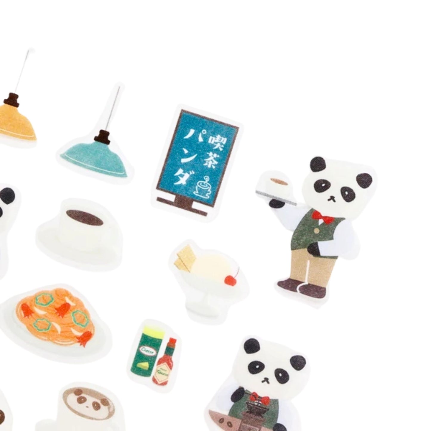 SAIEN - Planner Stickers - Panda Master's Café Days