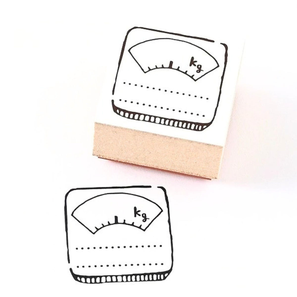 Sanby - Rubber Stamp - Lifelog Stamp - Weight Scale