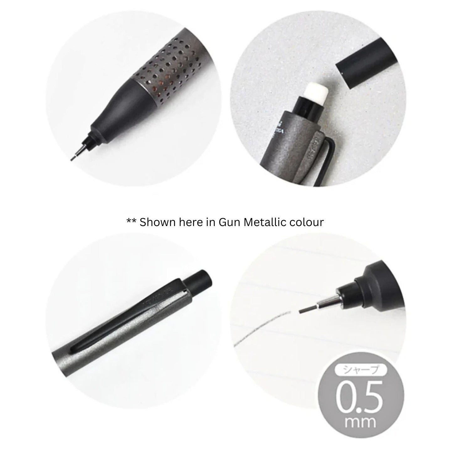 Uni - Kuru Toga - Advance Upgrade - Mechanical Pencil - White - 0.5mm