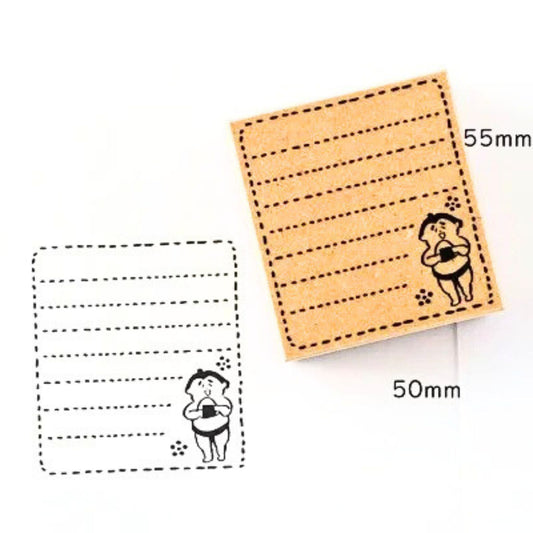 Sanby - Rubber Stamp - Memo - Sumo Wrestler