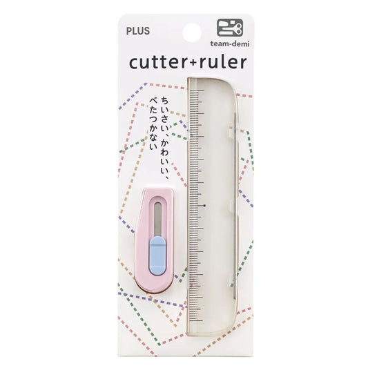 PLUS - Team-Demi Cutter + Ruler (2 colours)