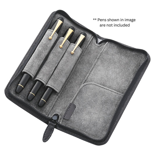 PILOT - Pensemble - Leather - 3-Pen Case - Black