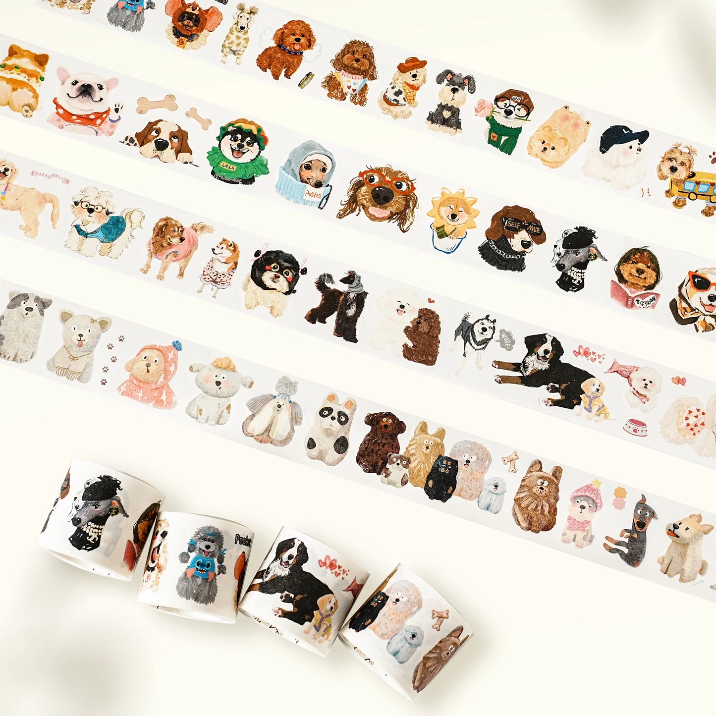 WT - Tail Waggers Washi Tape Sticker Set