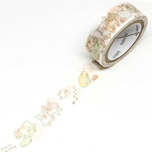 SAIEN - Washi Tape - French Bulldog