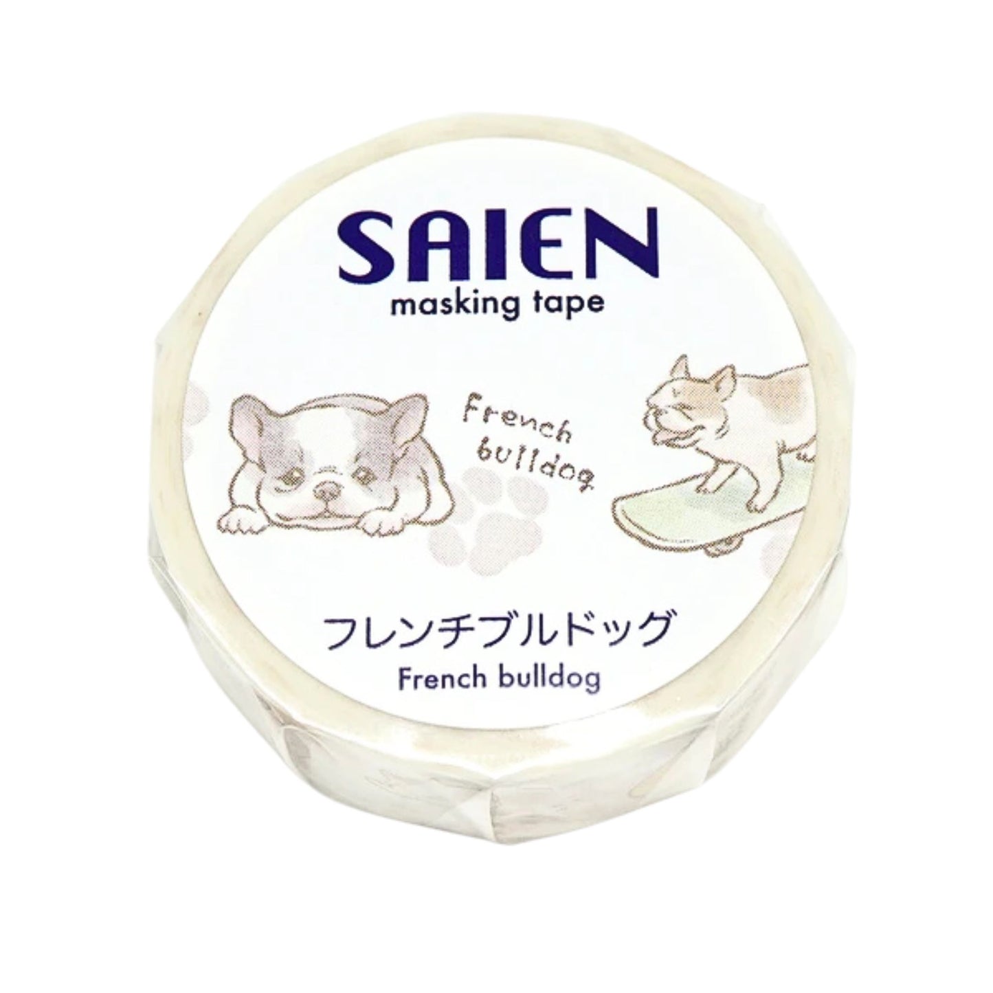 SAIEN - Washi Tape - French Bulldog
