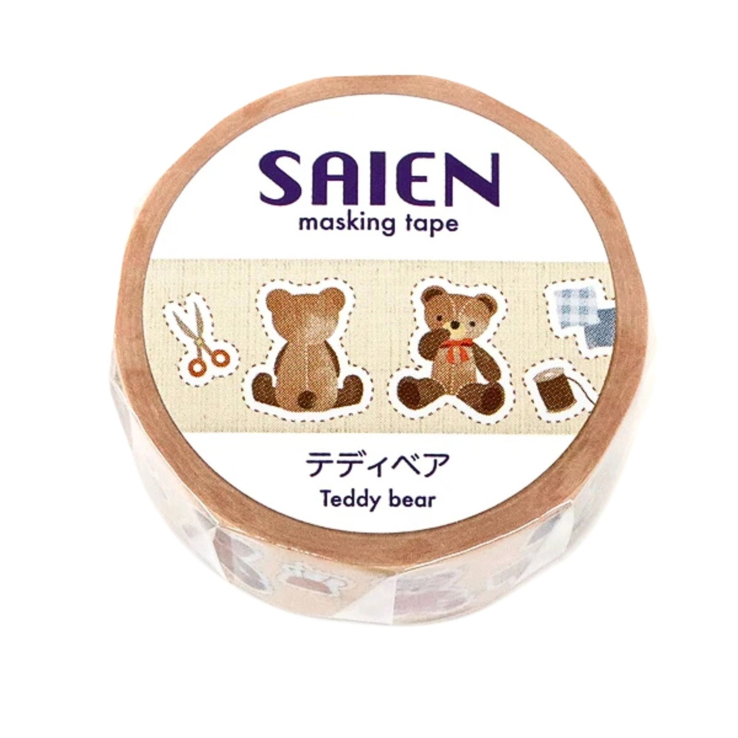 SAIEN - Washi Tape - Teddy Bear