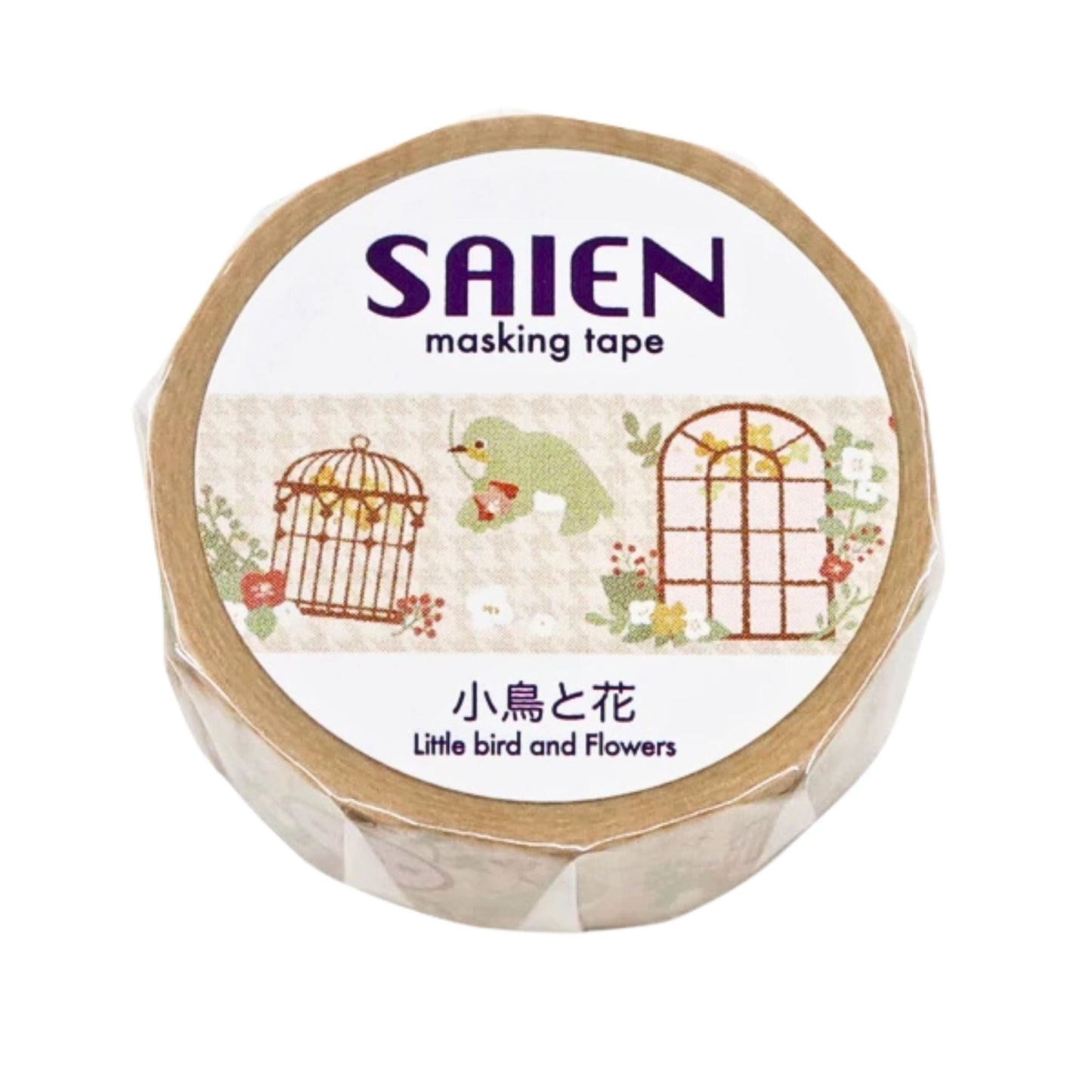 SAIEN - Washi Tape - Little Bird & Flowers