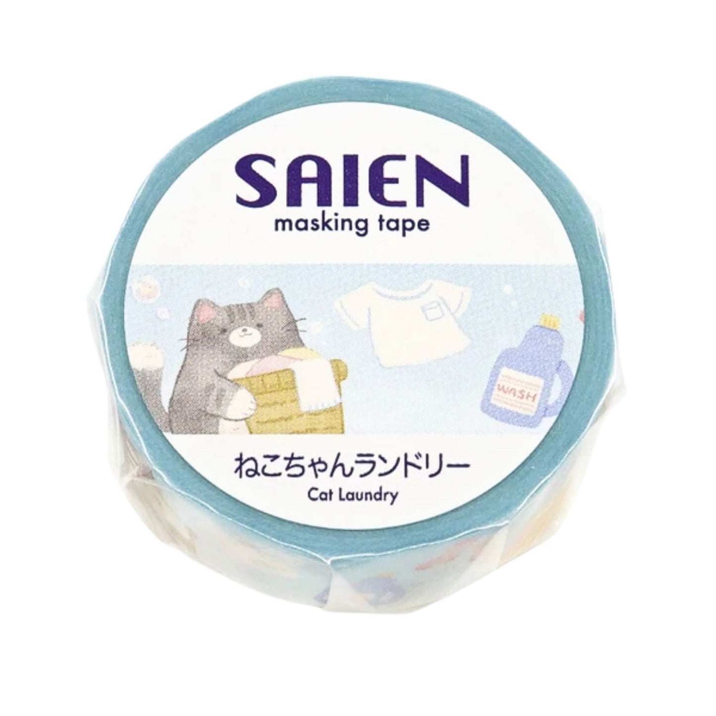 SAIEN - Washi Tape - Cat Laundry