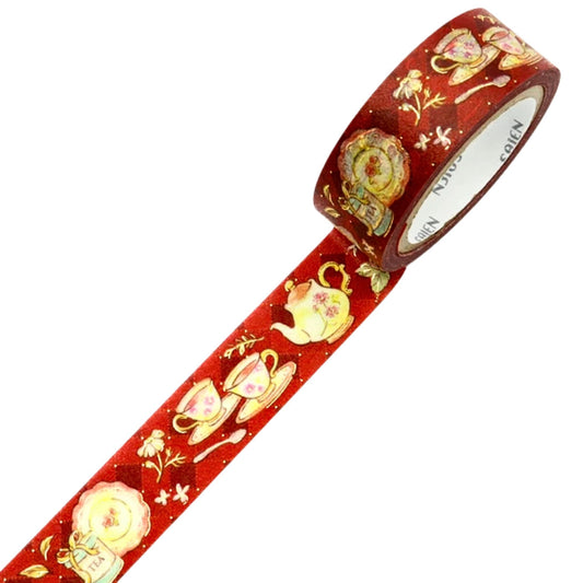 SAIEN - Washi Tape - Gold Foil - Classical Tea