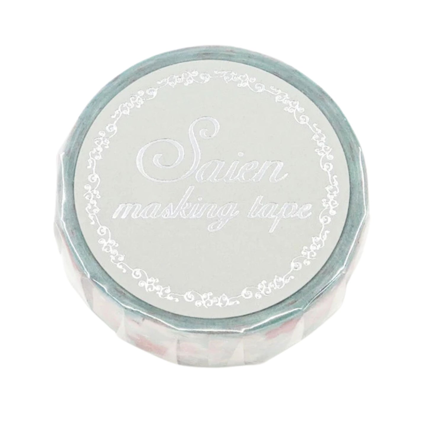 SAIEN - Washi Tape - Silver Foil - Sakura Soap