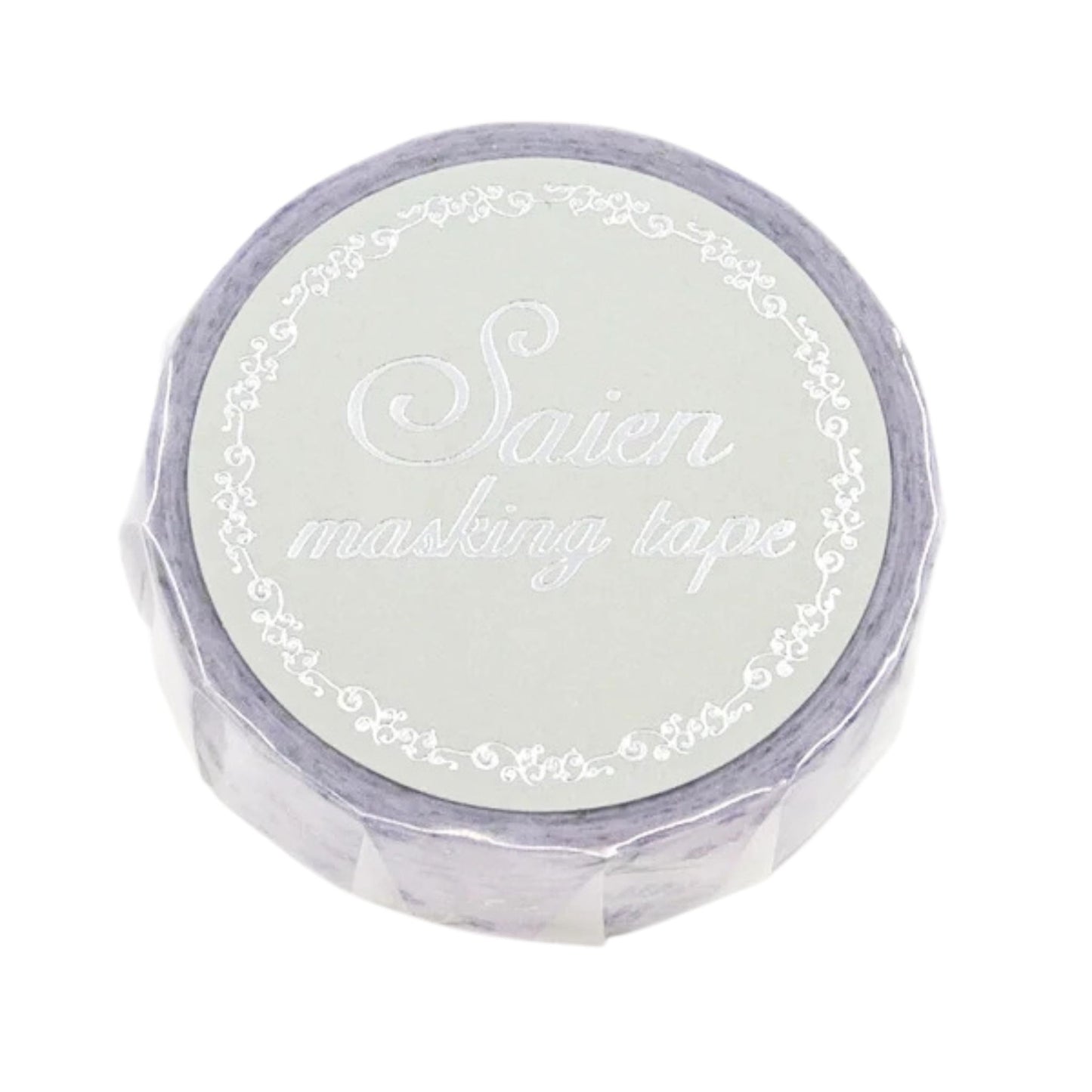 SAIEN - Washi Tape - Silver Foil - Lavender