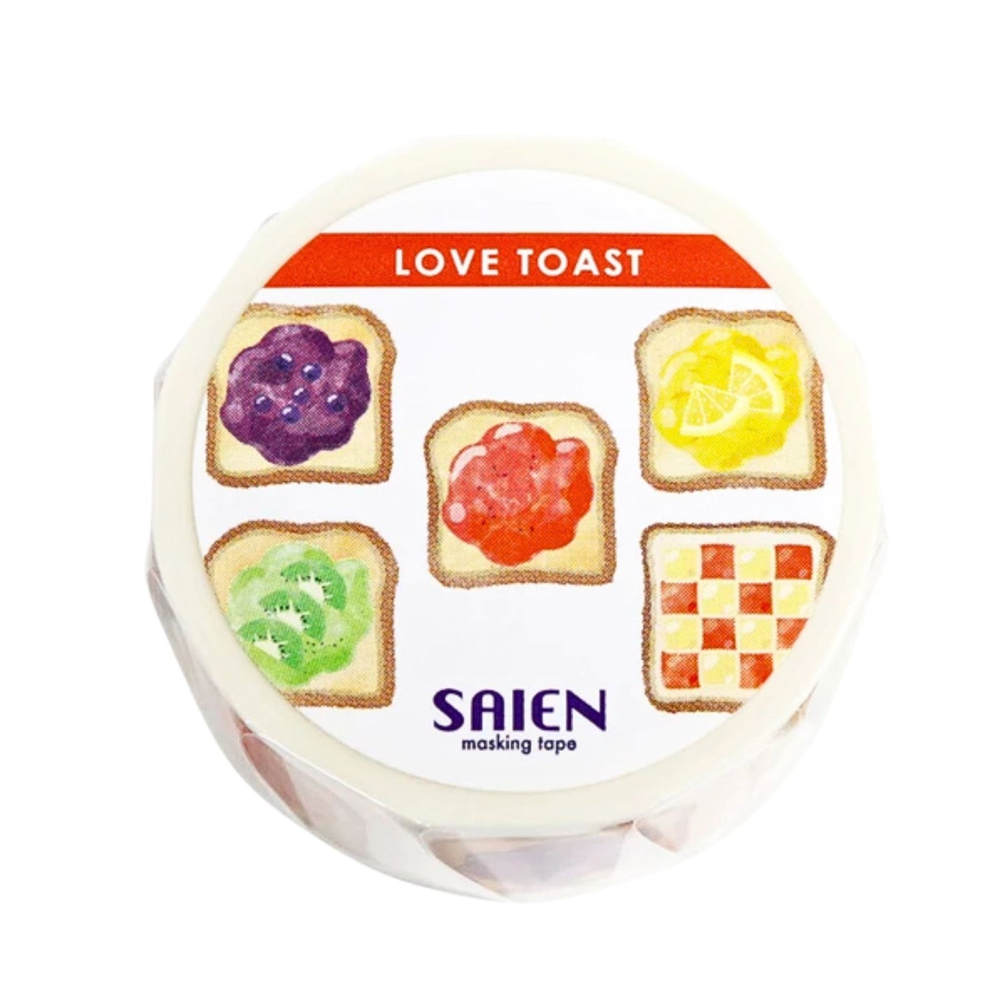 SAIEN - Washi Tape - Love Toast - Jam