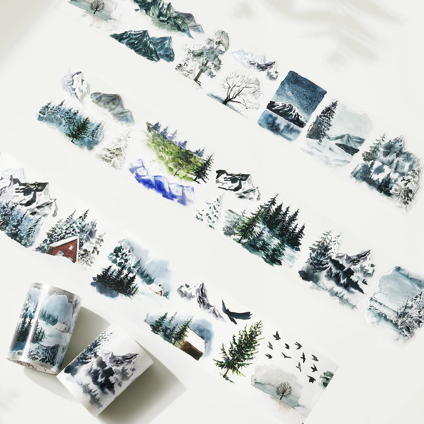 WT - Winter's Whisper Washi/PET Tape
