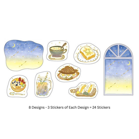 SAIEN - Flake Stickers - Starlight Café - Luminous Morning