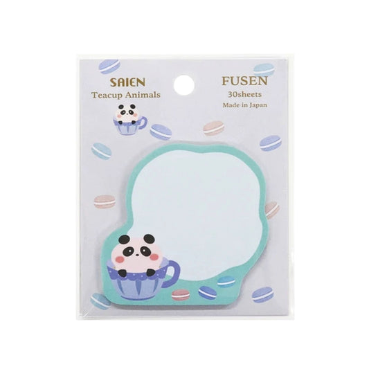 SAIEN - Sticky Notes - Teacup Animals - Panda