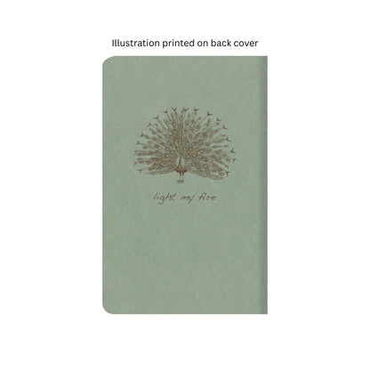 Clairefontaine - Flying Spirit Lined Cahier Notebook: Eucalyptus Green - Bird