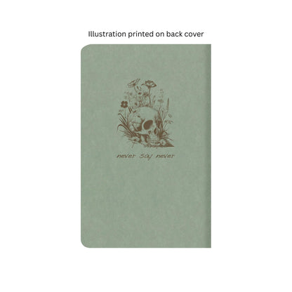 Clairefontaine - Flying Spirit Lined Cahier Notebook: Eucalyptus Green - Skull