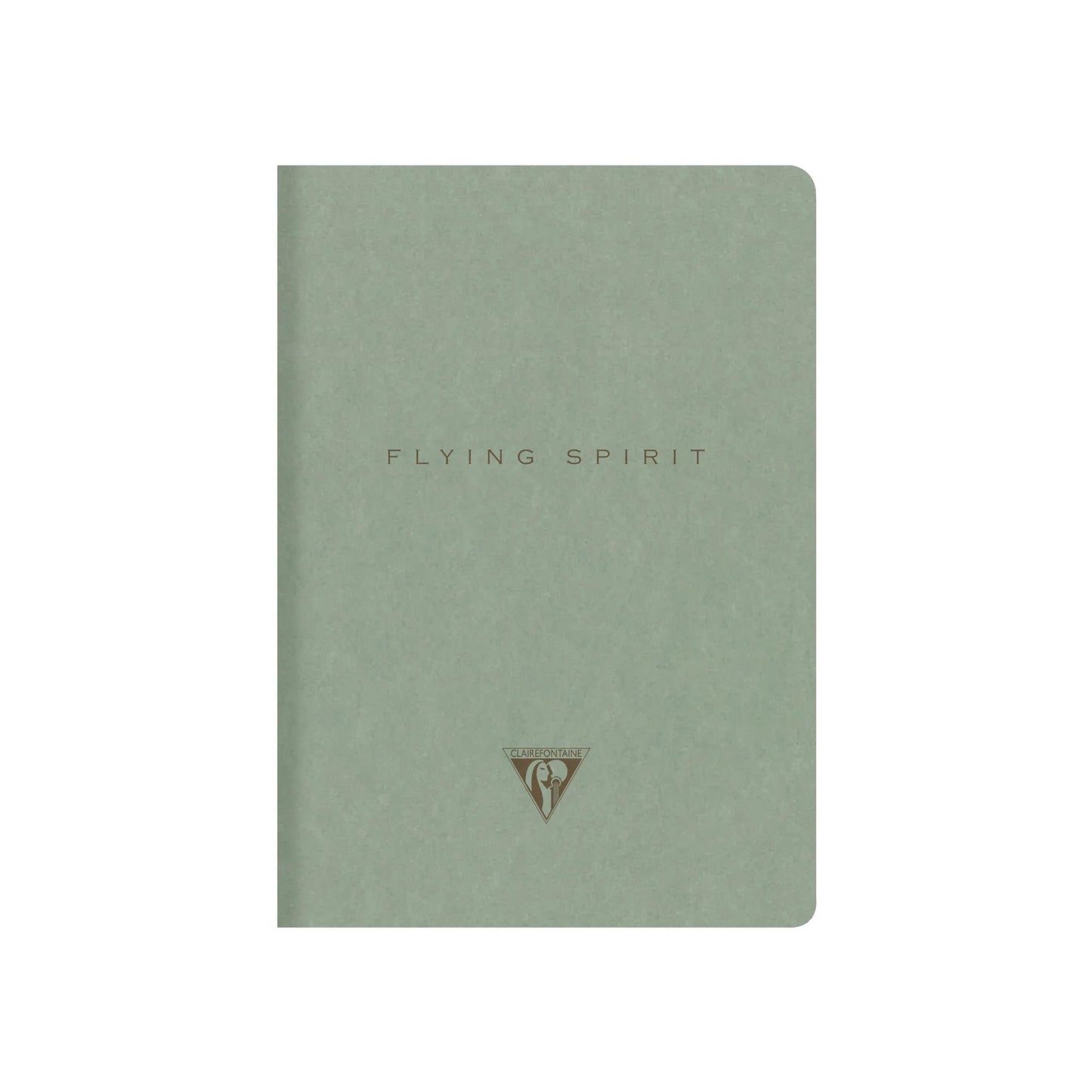 Clairefontaine - Flying Spirit Lined A5 Cahier Notebook: Eucalyptus Green - Skull