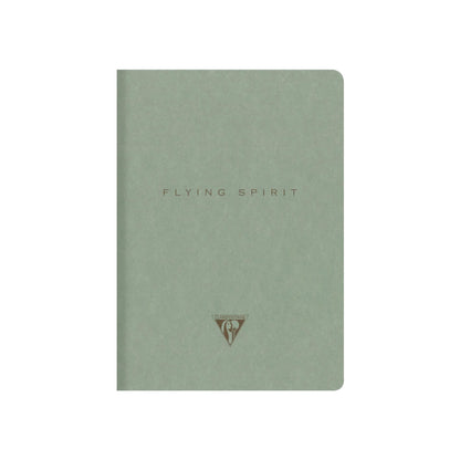 Clairefontaine - Flying Spirit Lined A5 Cahier Notebook: Eucalyptus Green - Skull