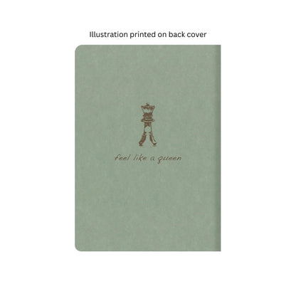 Clairefontaine - Flying Spirit Lined A5 Cahier Notebook: Eucalyptus Green - Queen