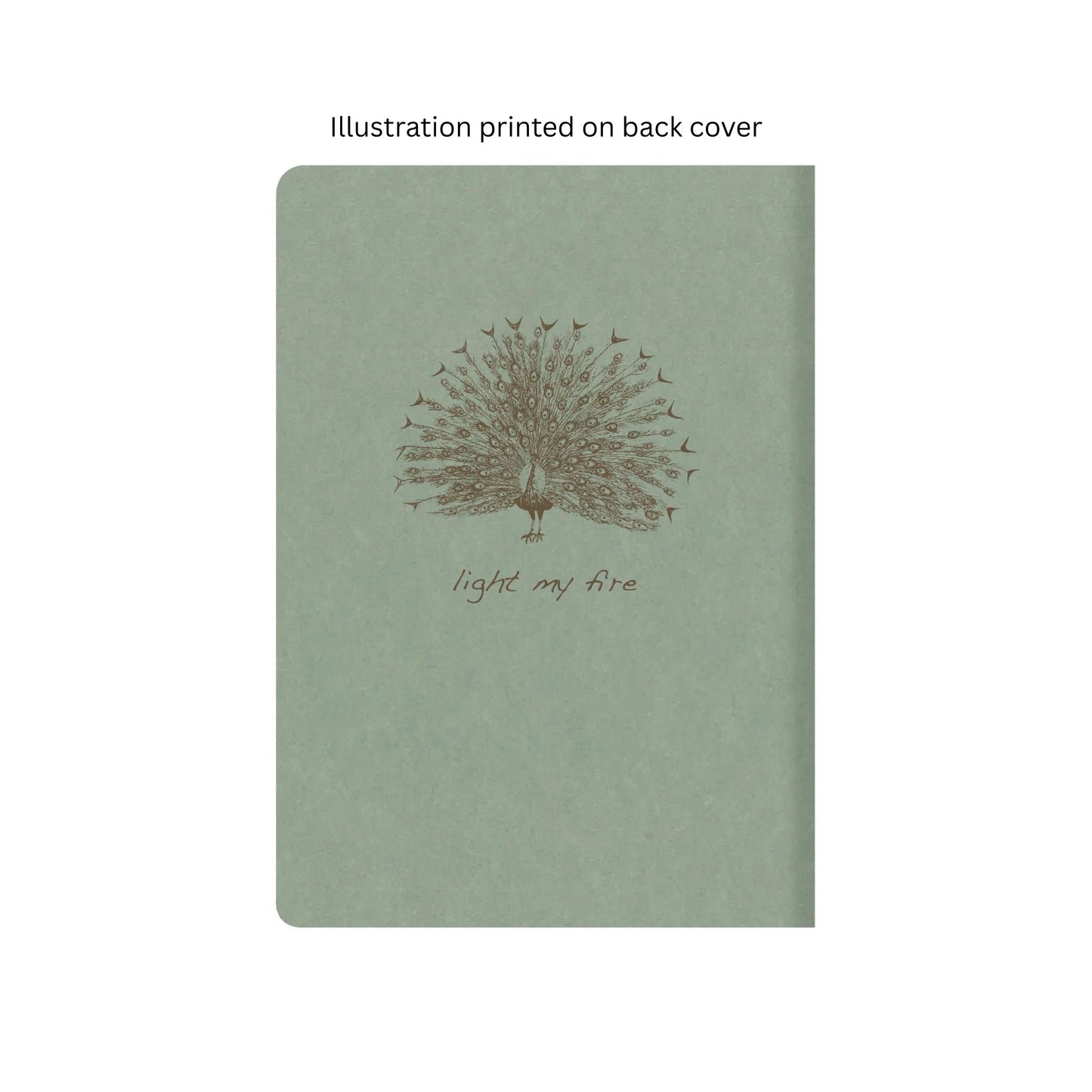 Clairefontaine - Flying Spirit Lined A5 Cahier Notebook: Eucalyptus Green - Bird