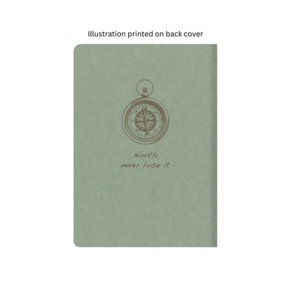 Clairefontaine - Flying Spirit Lined A5 Cahier Notebook: Eucalyptus Green - North
